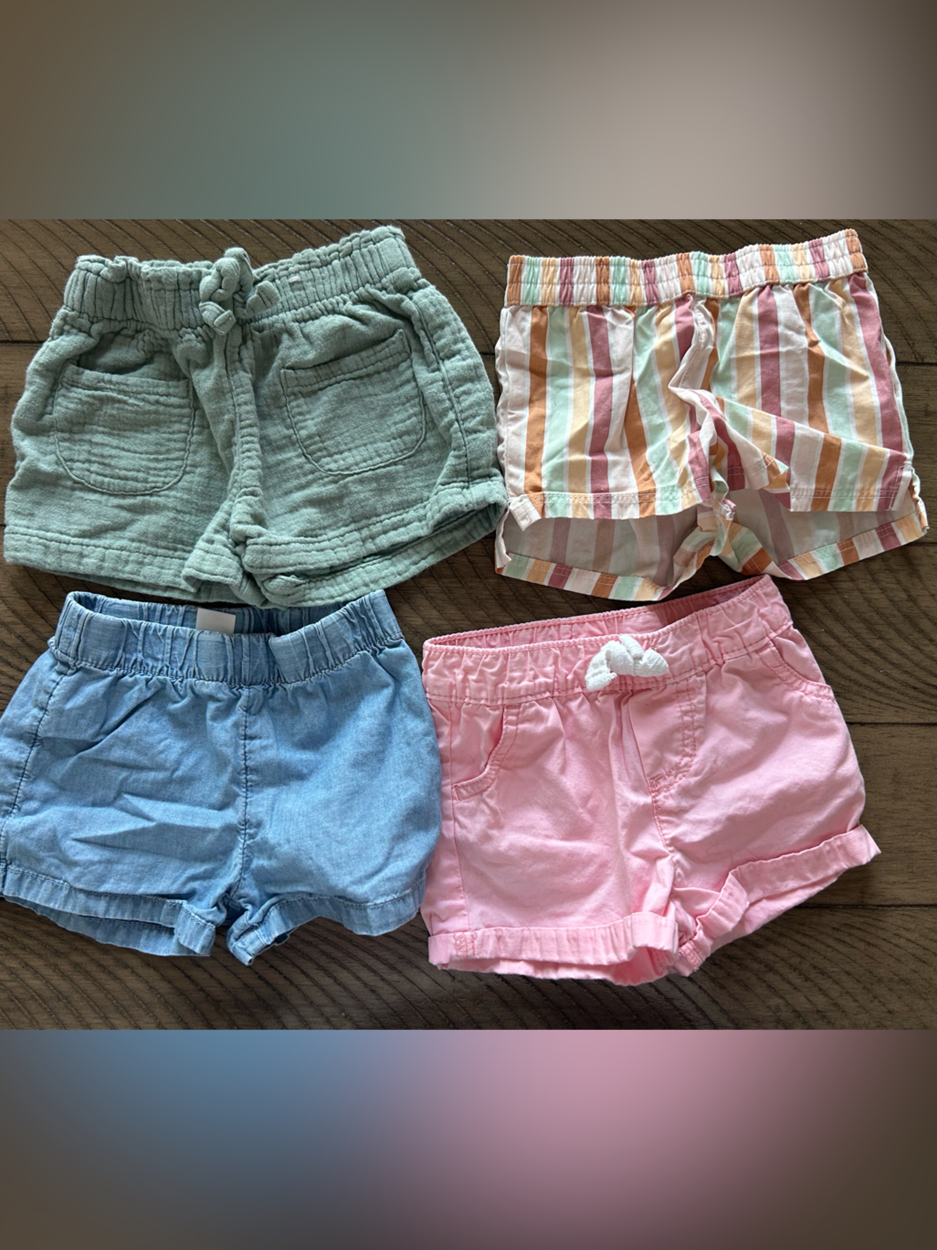 6-9m Baby Girl Shorts